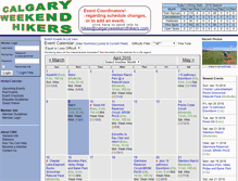 Tablet Screenshot of calgaryweekendhikers.com